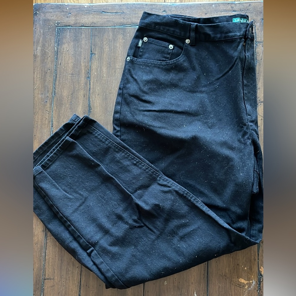 Ralph Lauren Jeans Co. Black Denim Pants - Picture 2 of 5